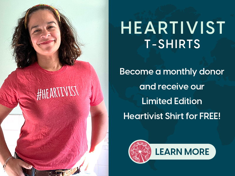 Heartivist Tshirt Campaign | The Pollination Project