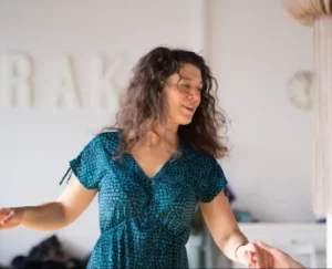 choreographer Monica Pozek dancing