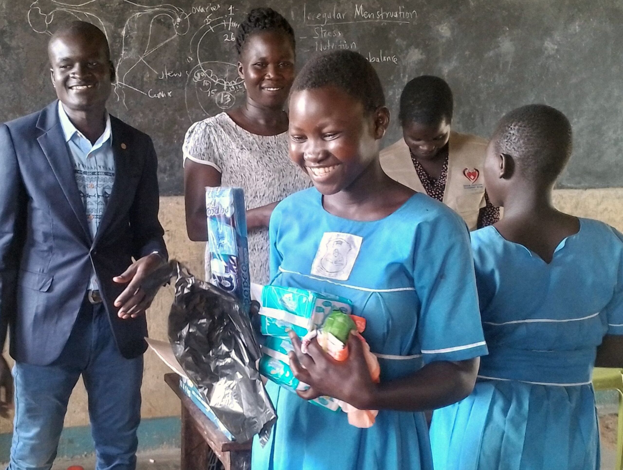 A smiling African girl