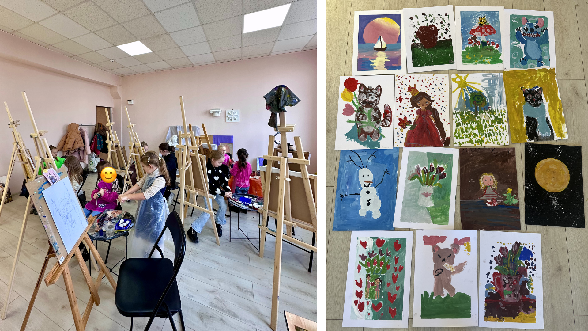 A group of students holding small plants ready to be planted