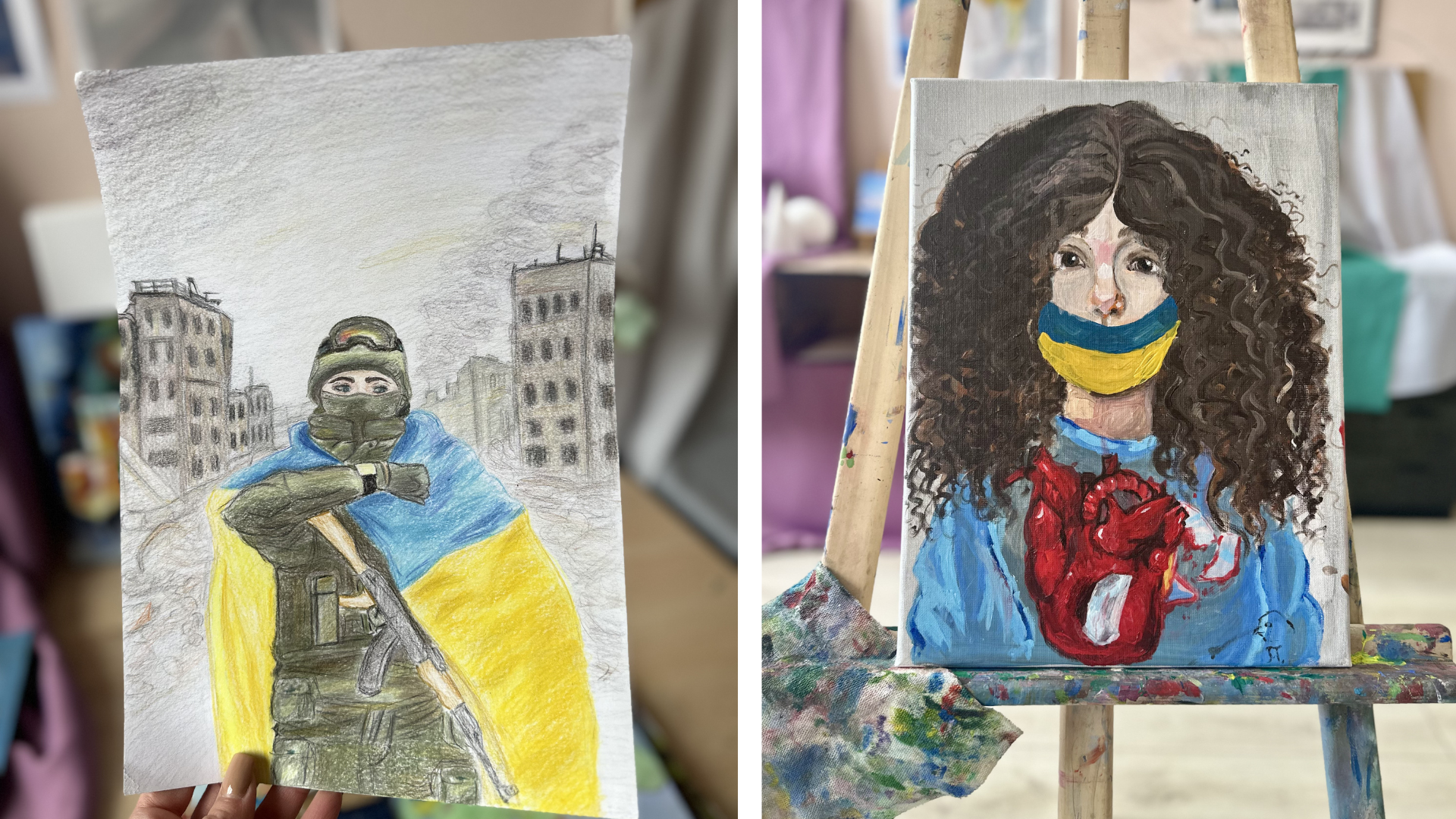 Ukranian children painting