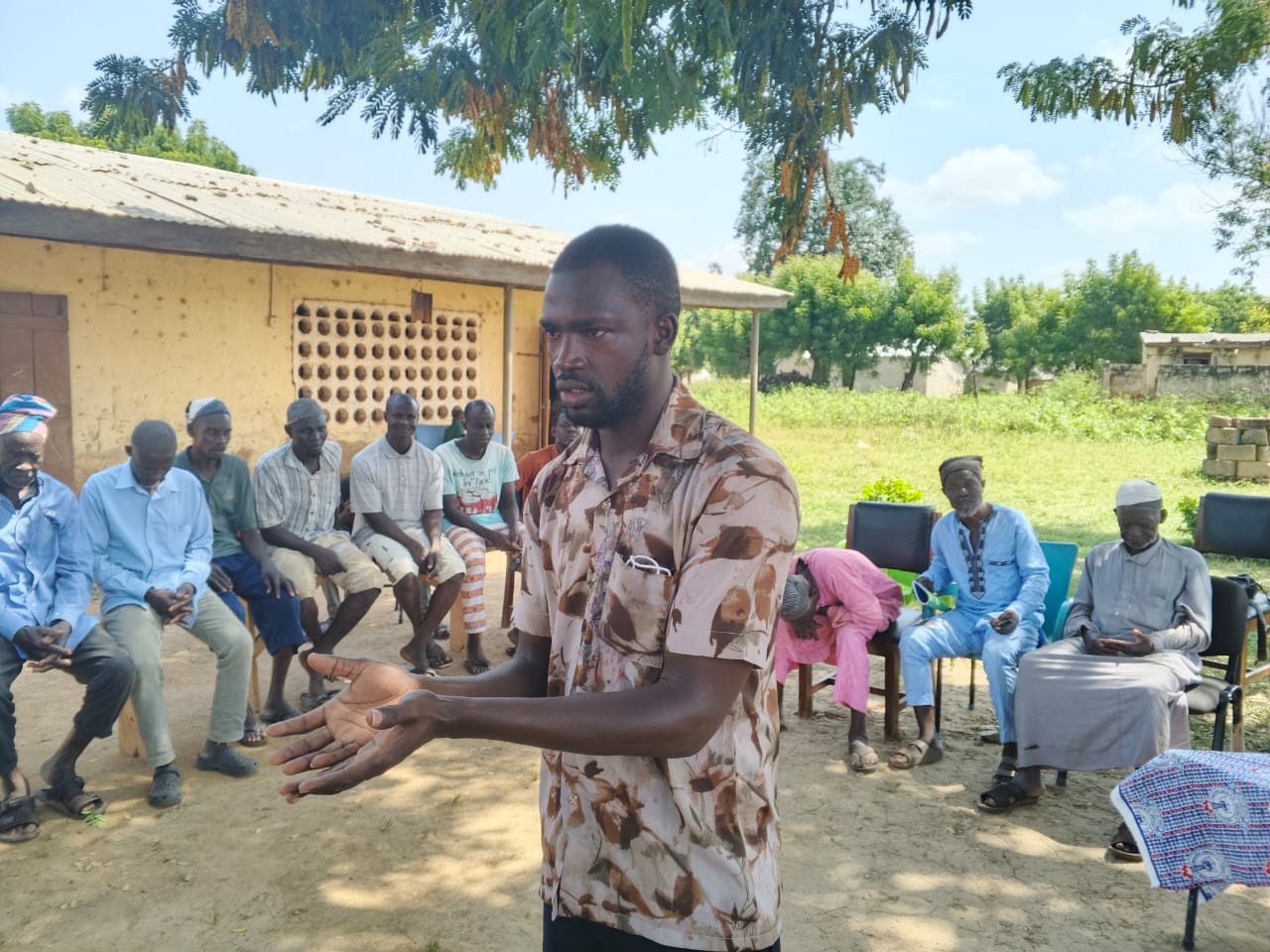 a man teaching